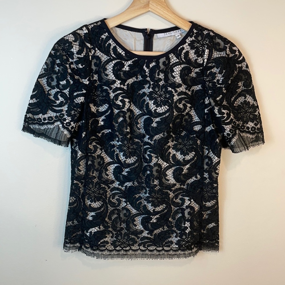 Dennis Menotti Lace Top 9291